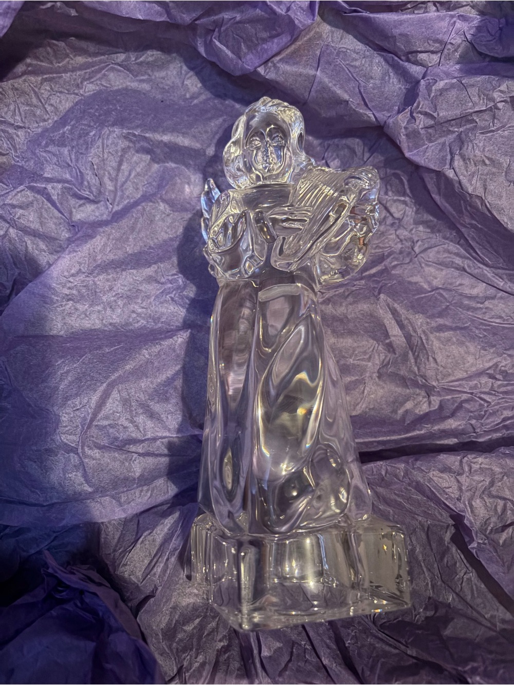 Mikasa herald collection angel playing the harp.